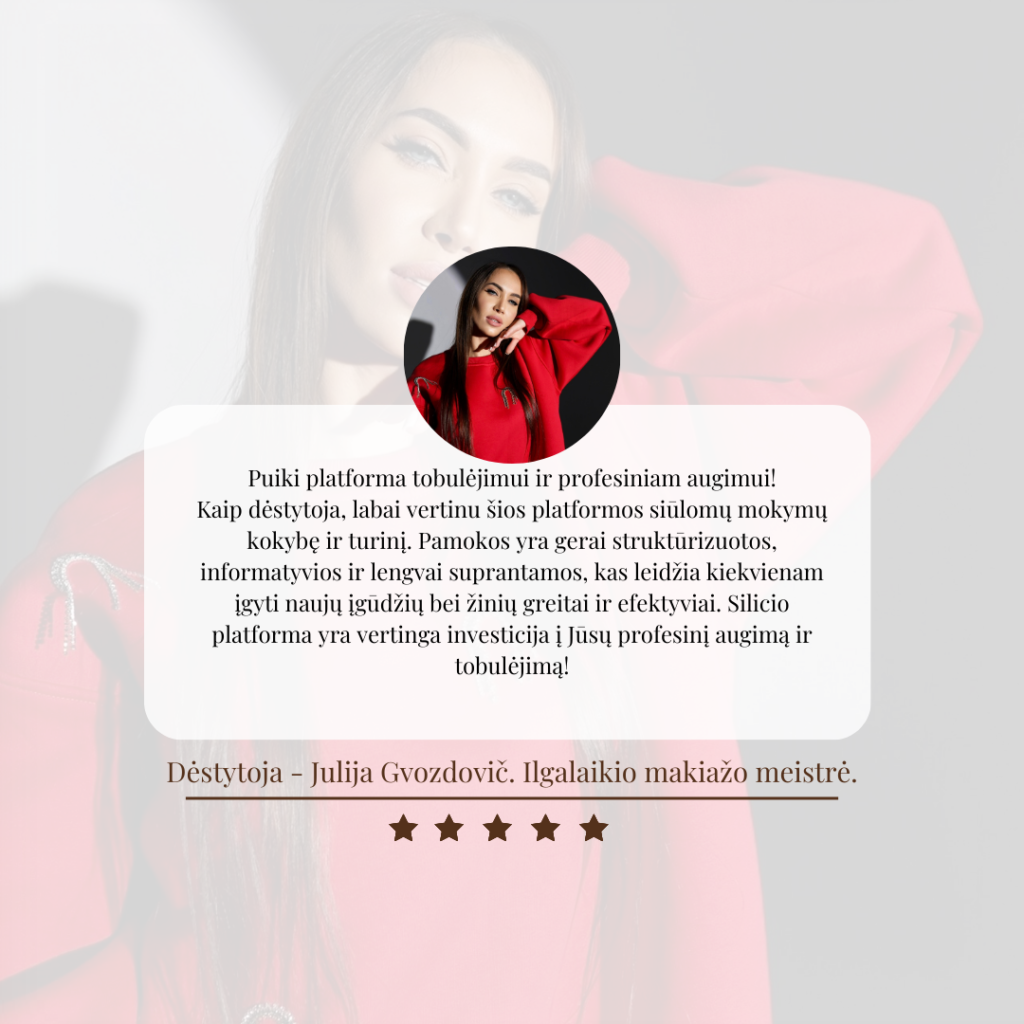 Silicio Akademijos atsiliepimas – Julija Gvozdovič