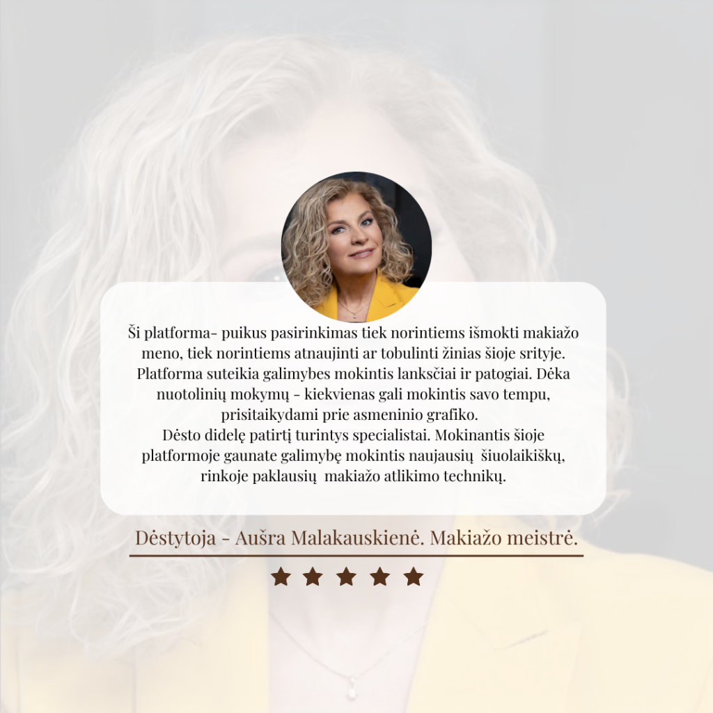 Silicio Akademijos atsiliepimas – Aušra Malakauskienė