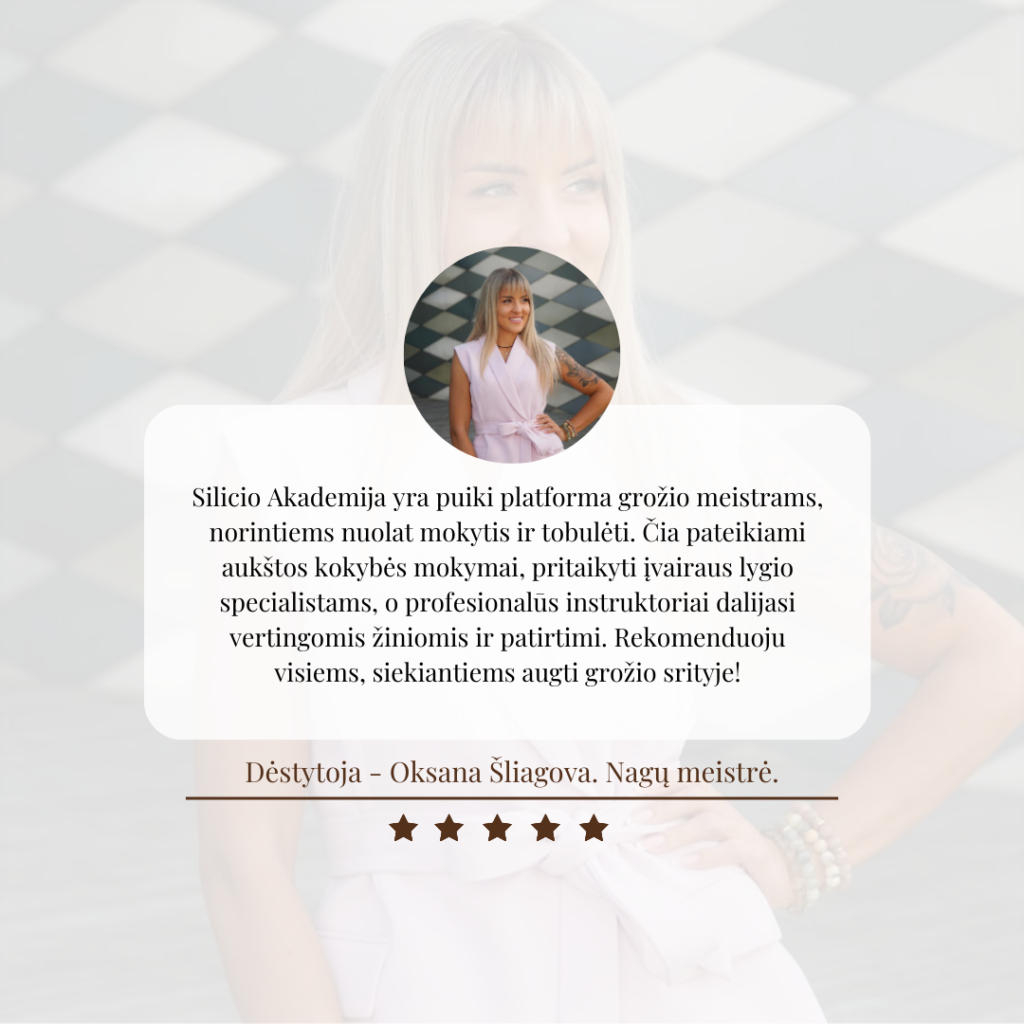 Silicio Akademijos atsiliepimas – Oksana Šiagova