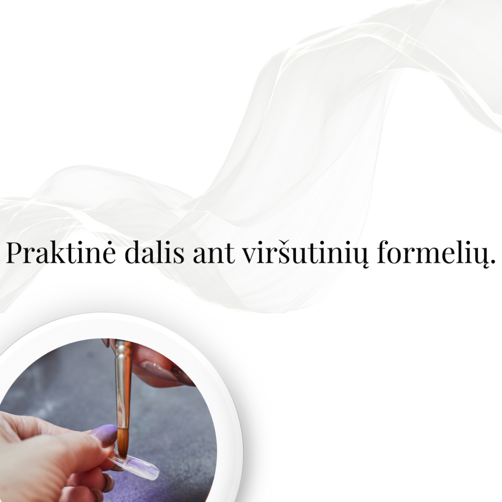 Praktinė dalis ant viršutinių formelių