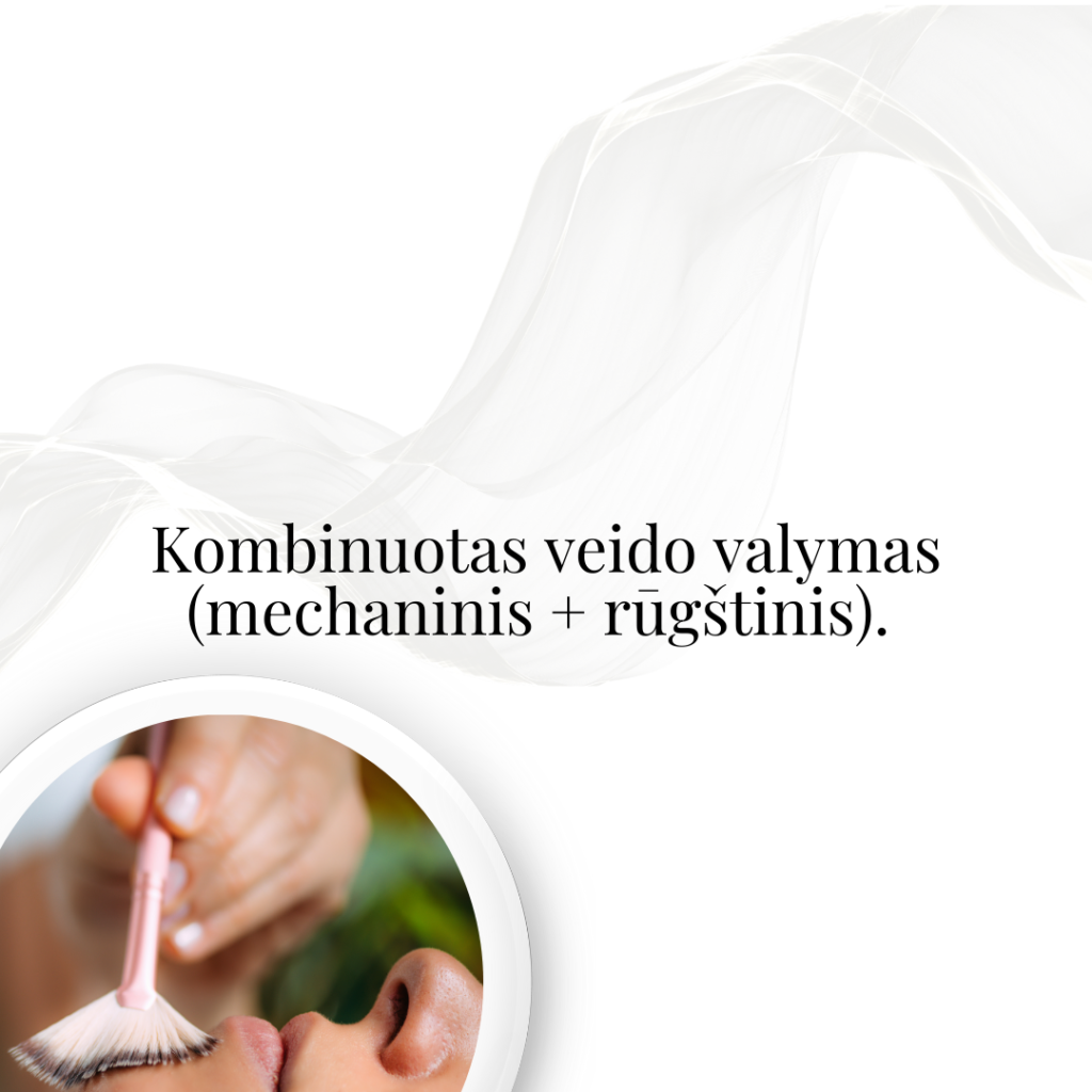 Kombinuotas veido valymas (mechaninis+ rūgštinis)