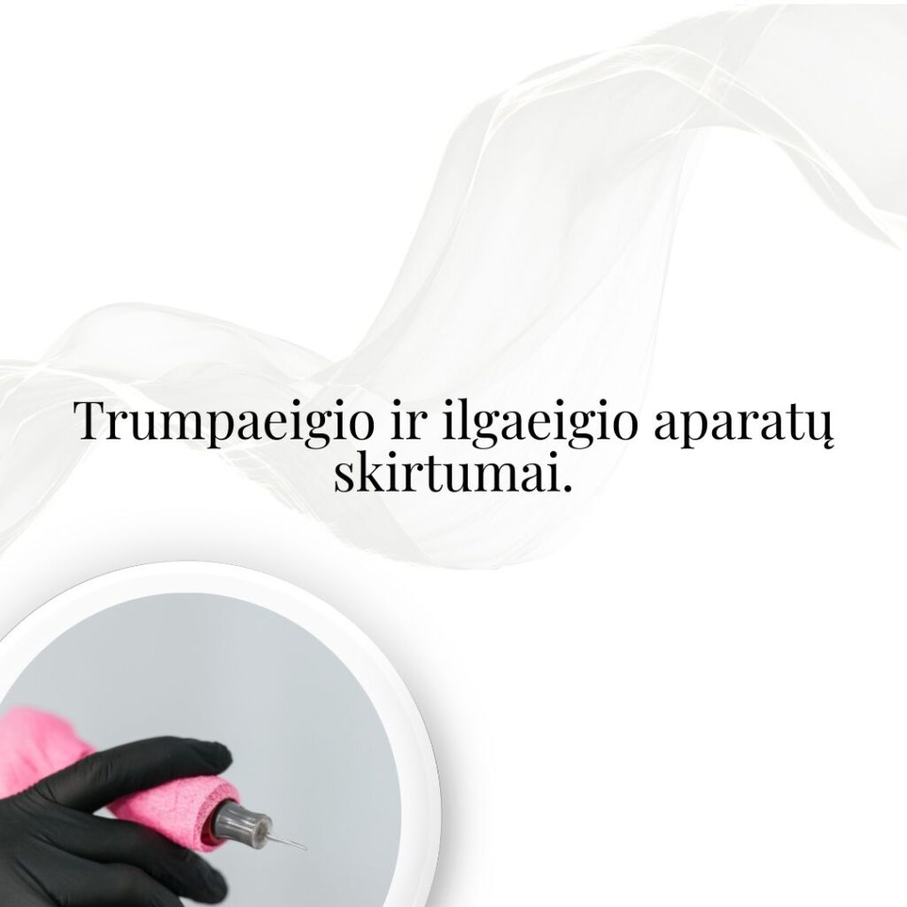 Trumpaeigio ir ilgaeigio aparatų skirtumai