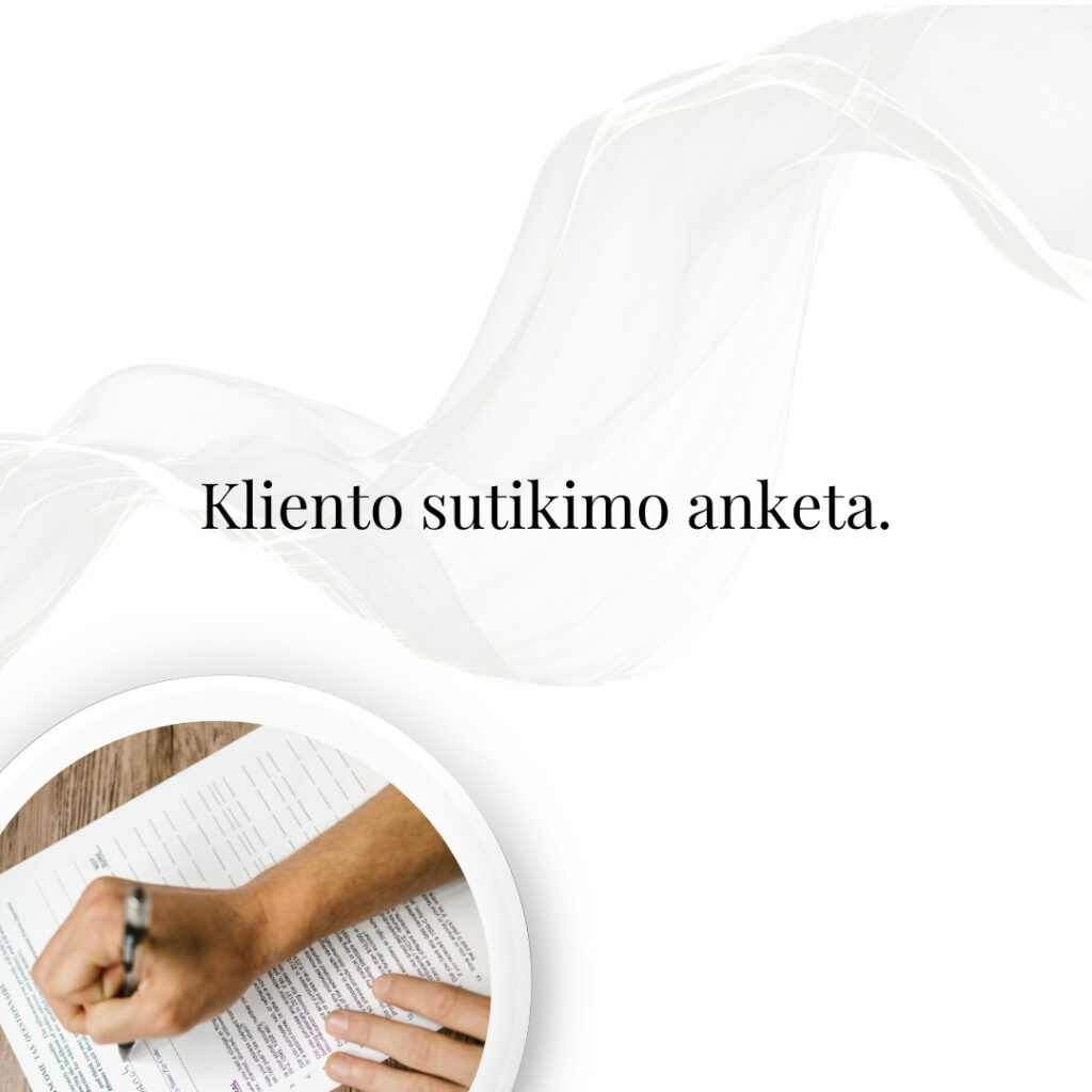 Kliento sutikimo anketa