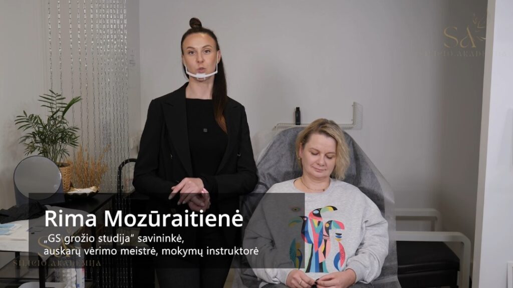 Ausakrų vėrimas - praktinė dalis
