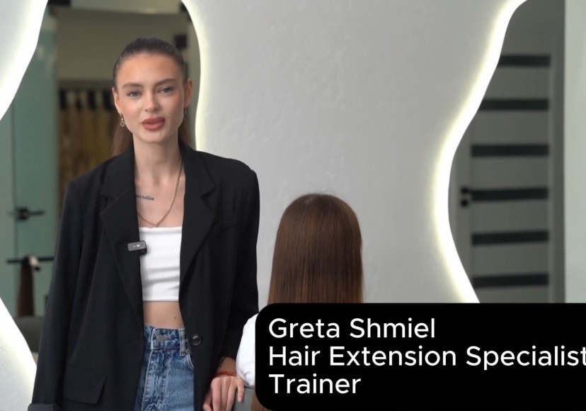 Professional hair extensions with the hot fusion technique