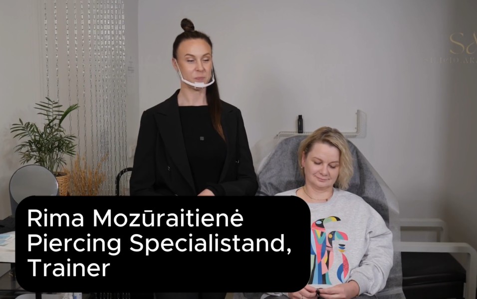 Ear piercing - practical training